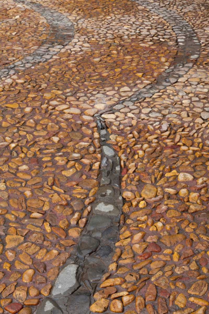 Mexico Cobblestone walkway with pattern